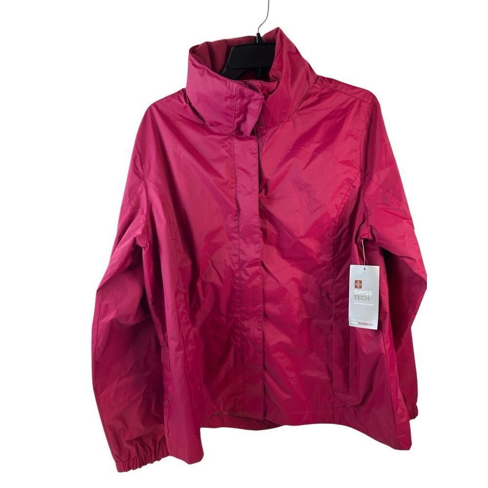 Swiss Tech Peak‎ XL 16/18 Rain Hooded Jacket Pink
